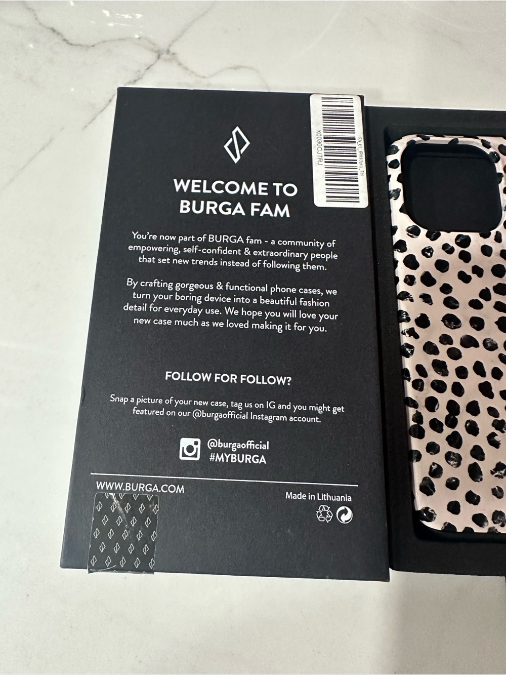 Pink Leopard Print Phone Case - Picture 4 of 4